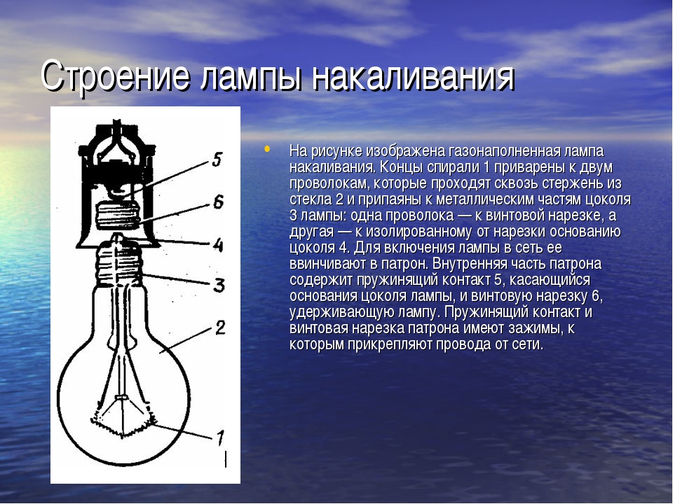 Проект лампа накаливания 8 класс физика