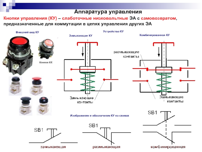 Изображение кнопки на схеме