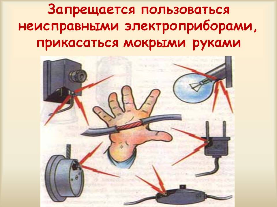 Правила обращения с электроприборами для детей в картинках