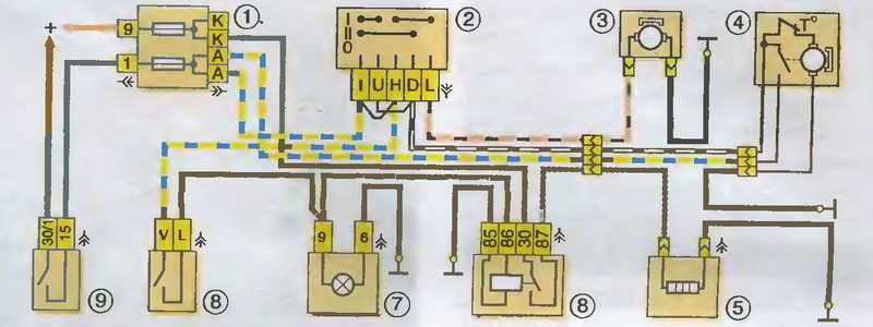 Схема подключения омывателя лобового стекла ваз 2107