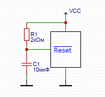 Atmega328 схема включения