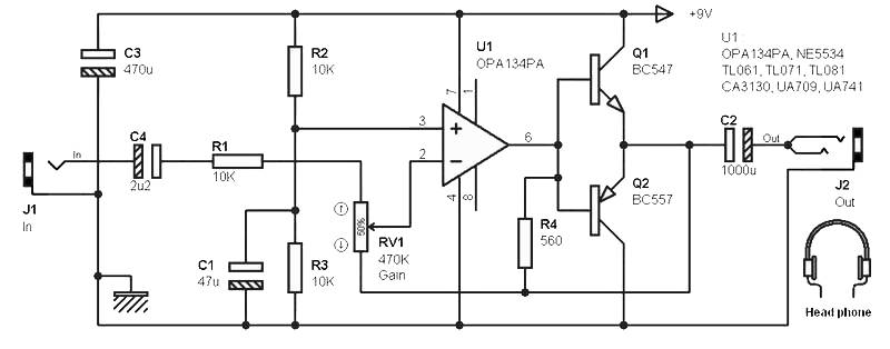 Ne5534 характеристики схема подключения