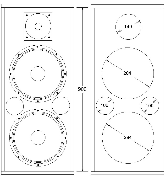 Чертежи акустических систем для самостоятельного изготовления