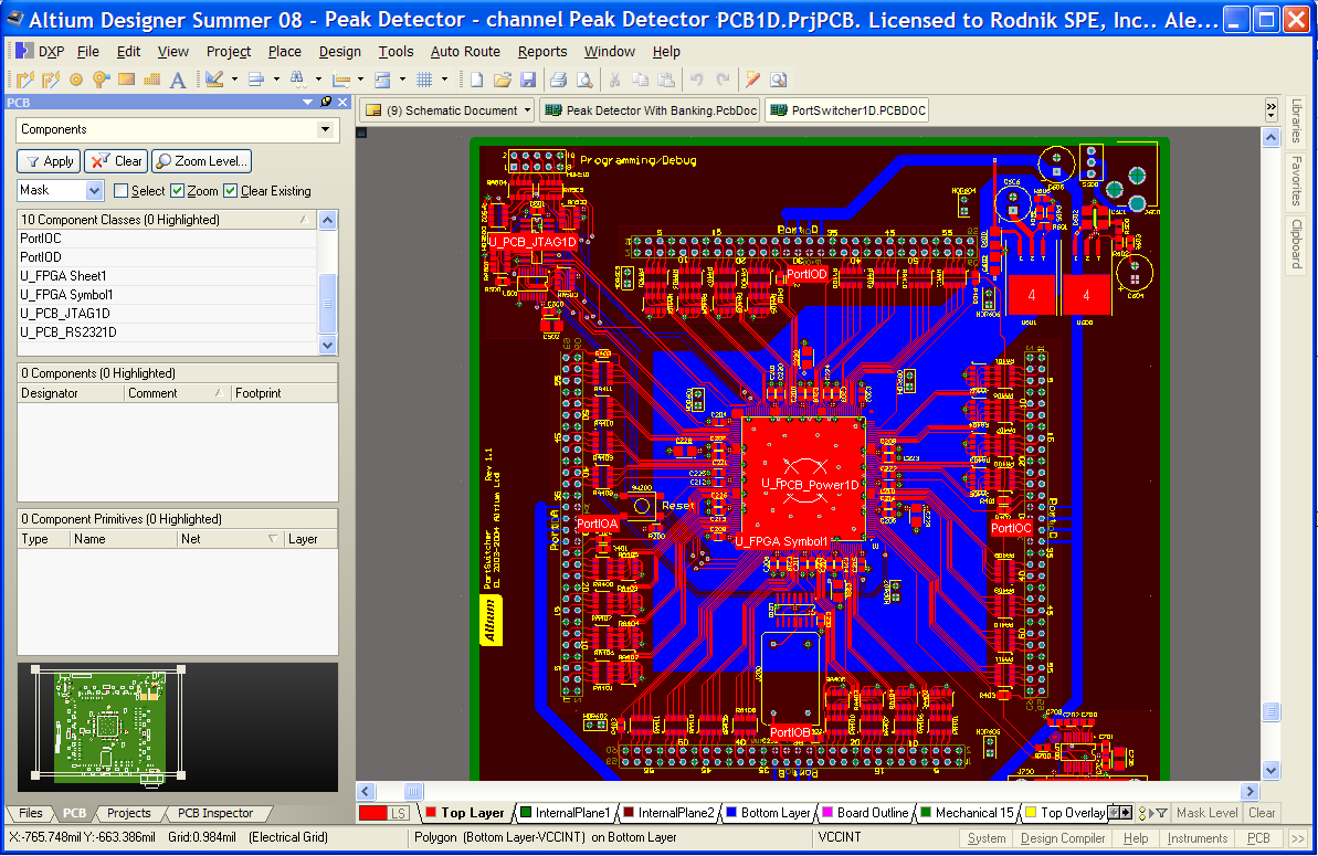 Altium designer обновить компонент на схеме из библиотеки