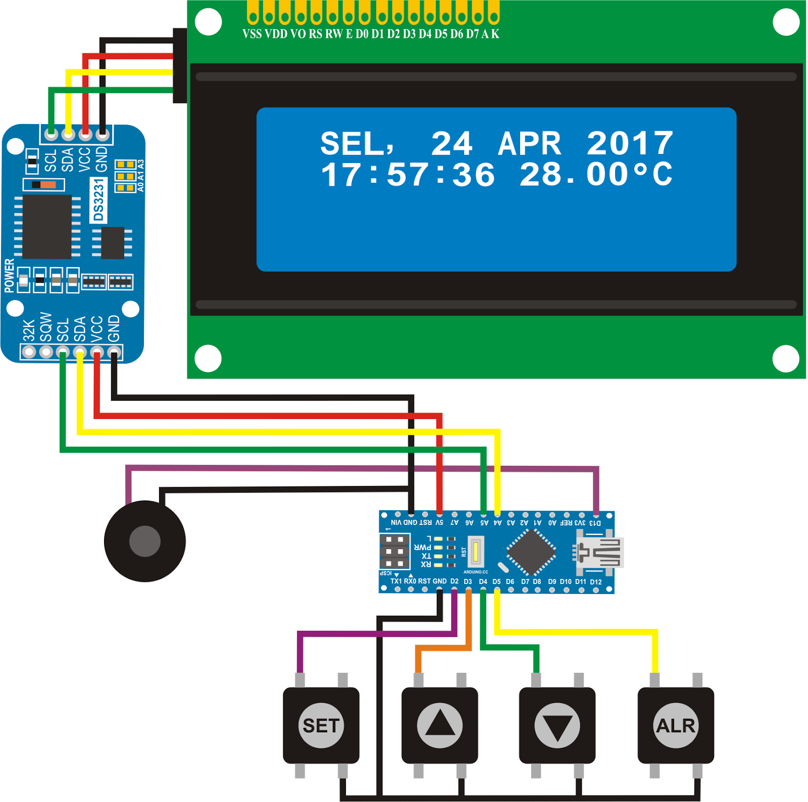 Часы на ардуино с дисплеем 1602. Часы ардуино нано RTC lcd1602. Ds3231 lcd1602 Arduino. Часы ардуино уно ds3231. Часы ардуино нано ds3231 1602.