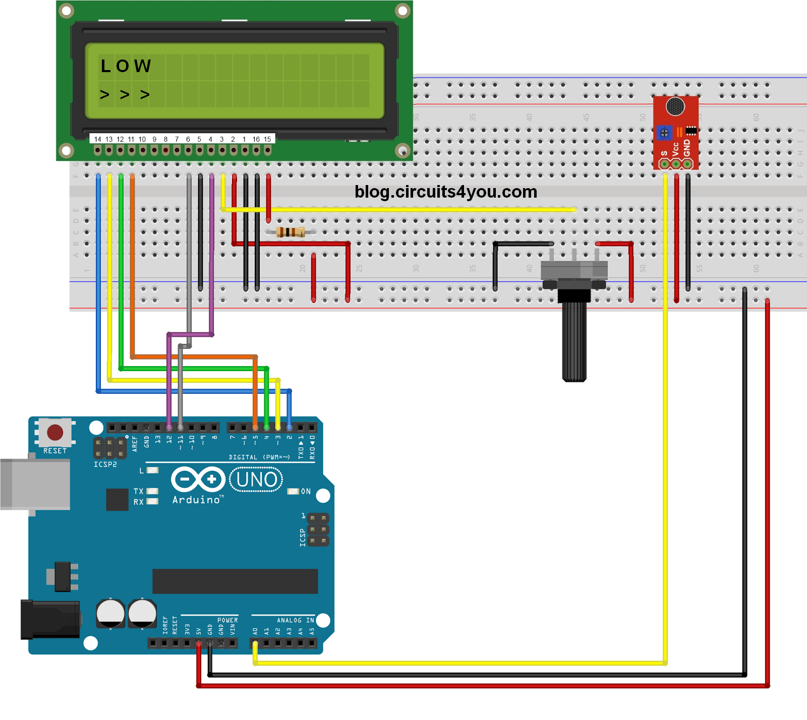 Схема подключения lcd 1602 к arduino