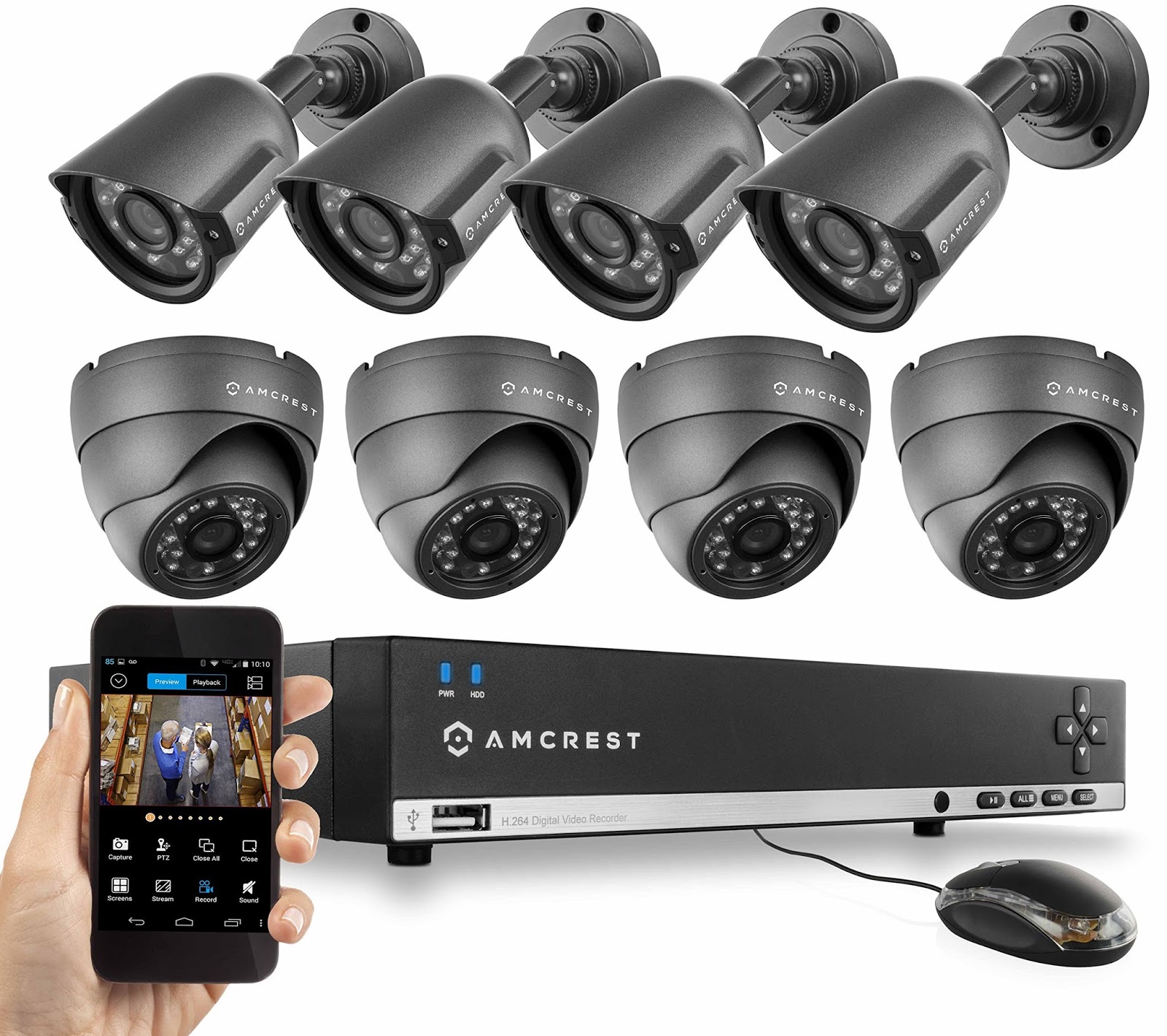 Оборудование для системы видеонаблюдения. CCTV Camera and DVR. CCTV Security recording System with Internet and 5g Phone viewing. 960h. Av Tech logo.