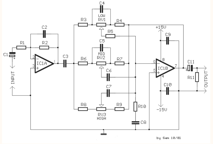 Xh a901 ne5532 схема