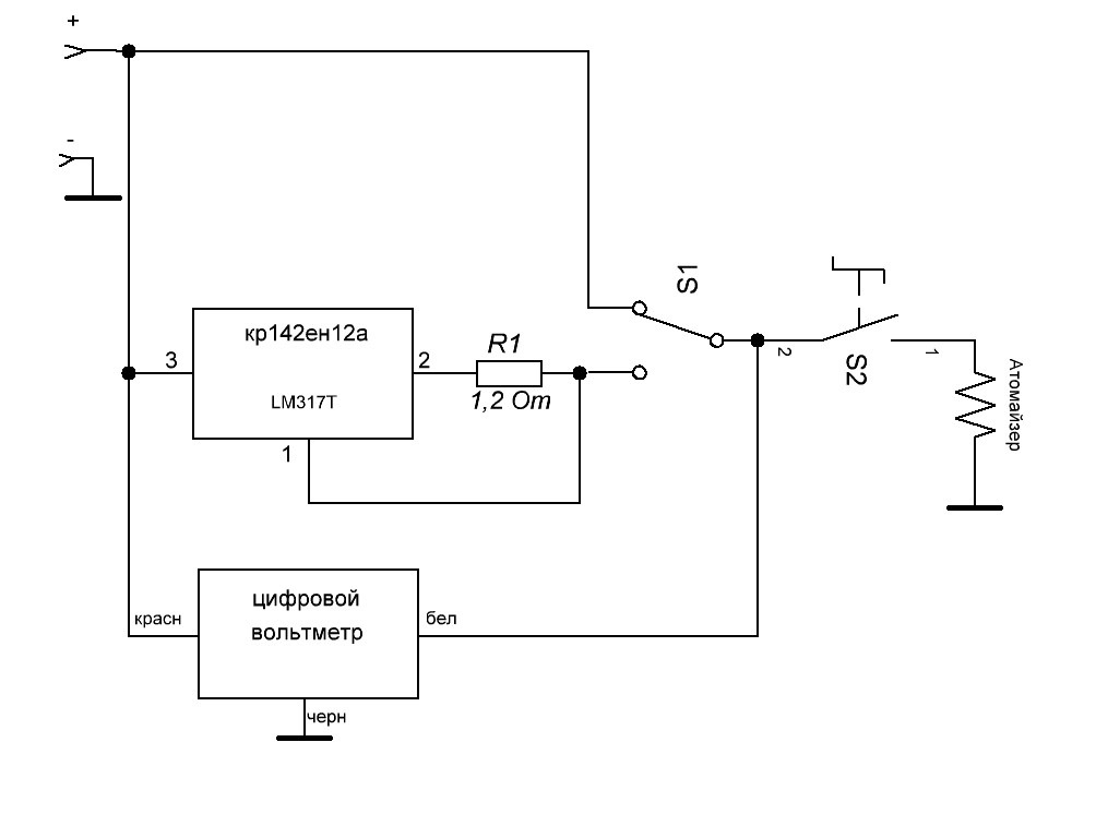 Цифровой вольтметр структурная схема