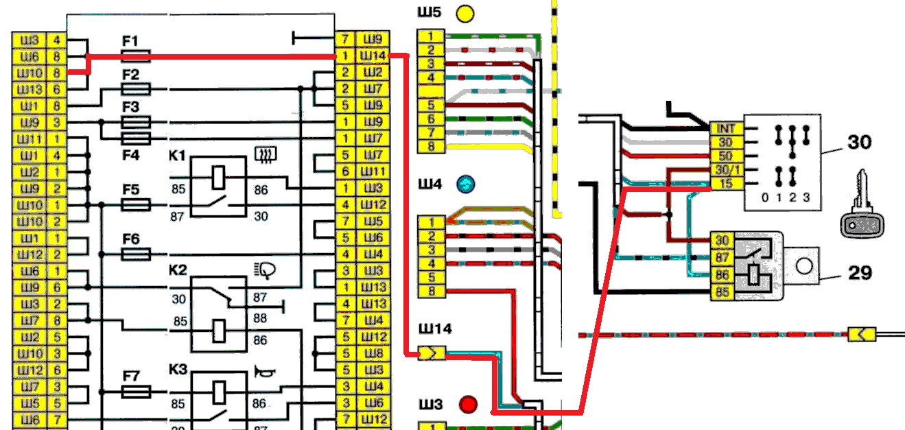 Схема предохранителей ваз 2107 карбюратор с расшифровкой нового образца