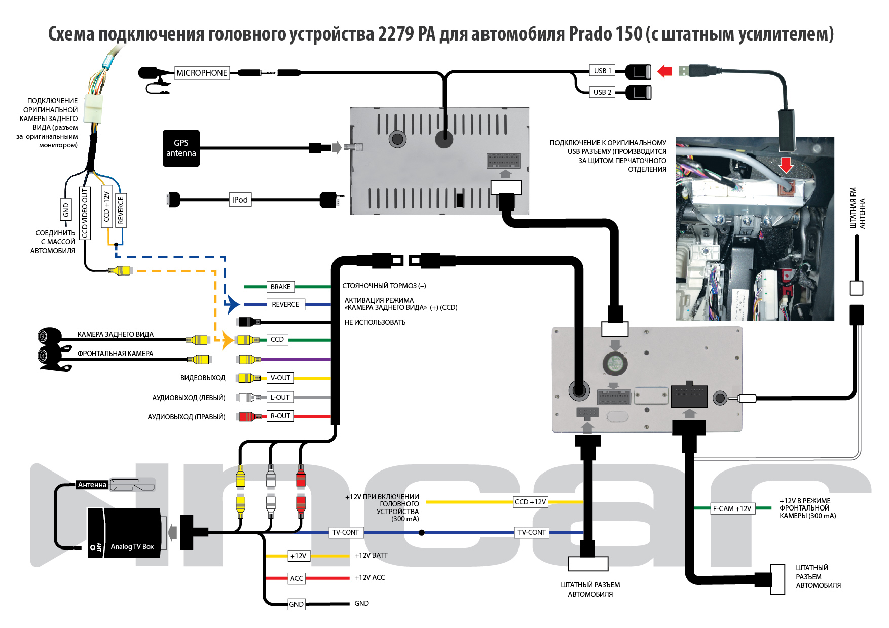 Схема подключения автомагнитолы sony cdx gt660ue