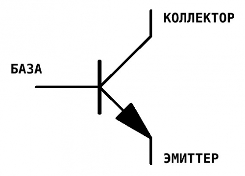 Эмиттер коллектор база на схеме