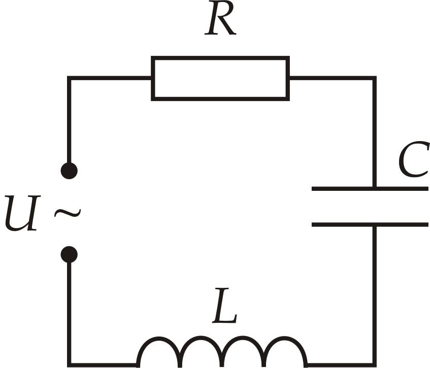Последовательное соединение емкости индуктивности. Схема последовательного соединения резистора, катушки индуктивности. Электрическая схема катушка индуктивности в цепи переменного тока. Схема включения катушек индуктивности. Катушка индуктивности схема подключения.