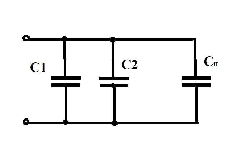 Конденсатор на чертеже