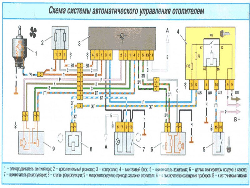 Эл схема ваз 2110