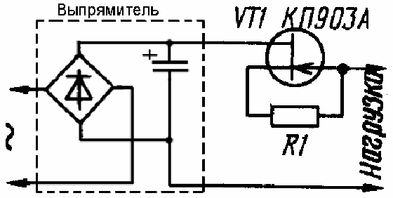 Защита бп от кз на полевом транзисторе схема