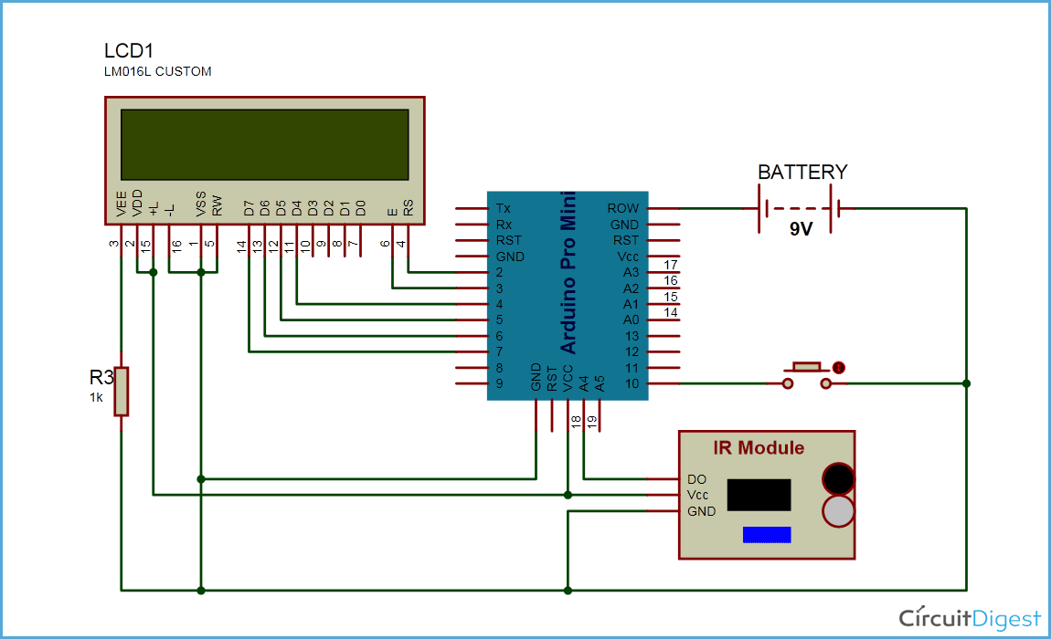 Arduino Tachometer Circuit