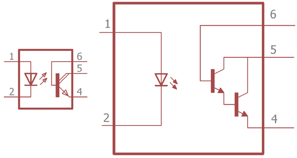 Photo Darlington Transistor Optocoupler