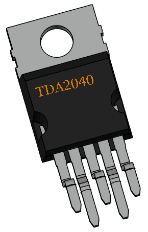 Tda2040 схема усилителя