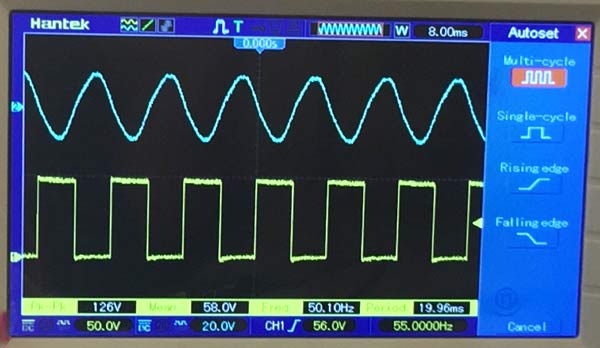 Bootstrap Amplifier Circuit Output Waveform