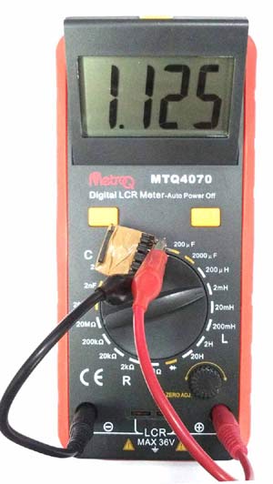 Inductance Reading Of 5V 2A SMPS Power Supply Circuit