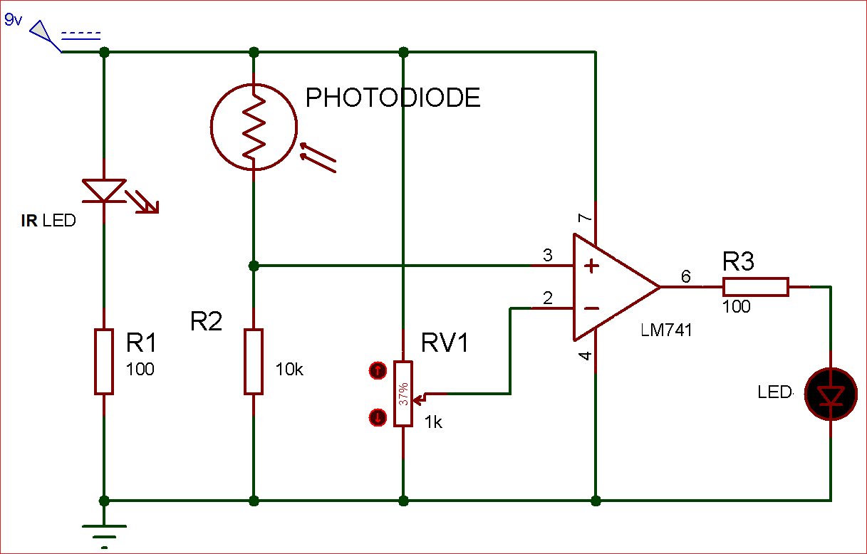 IR sensor circuit diagram