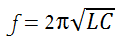 Inductor frequency Formula