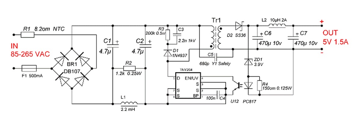 Fan7930c схема включения горит сетевой кондер plc80p