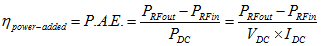 Efficiency of Microwave Devices