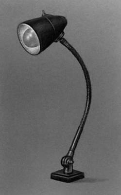 Светильник, предназначенный для местного освещения в помещениях промышленных зданий. Источником света служит лампа накаливания.