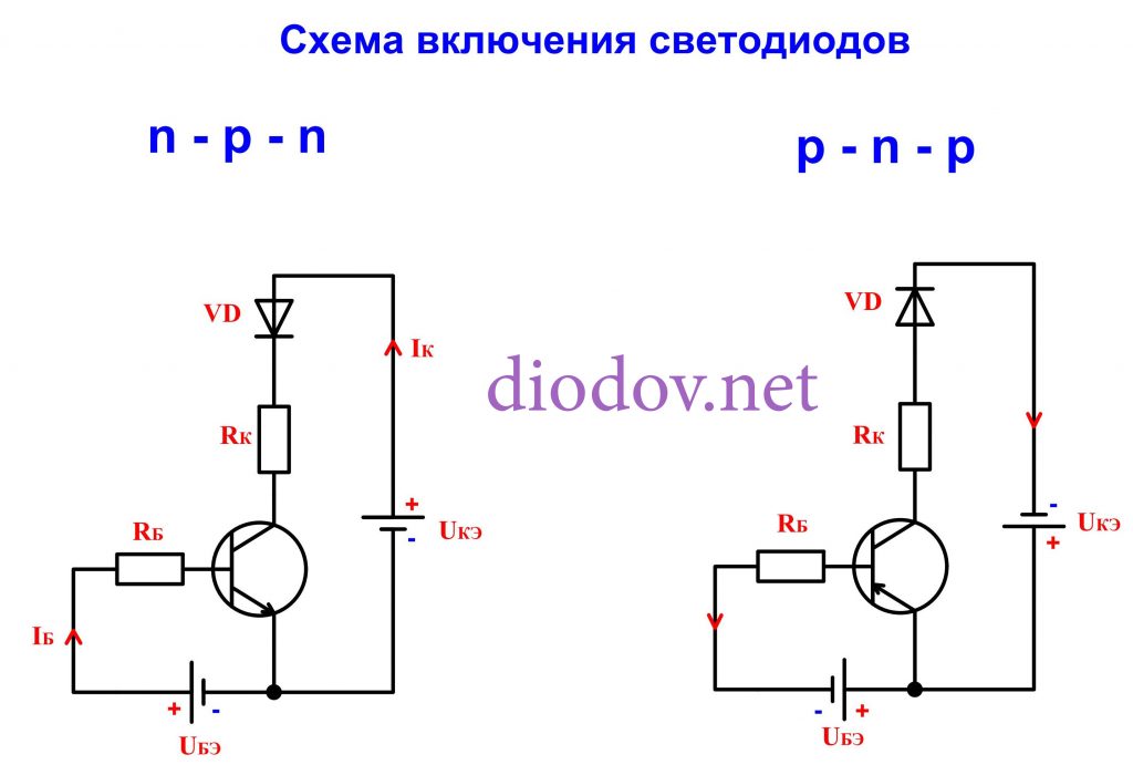 Расчет транзисторного ключа на биполярном транзисторе