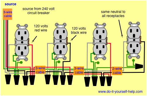 wiring diagram for multiple outlets together with two sources wiring diagram for multiple outlets together with two sources