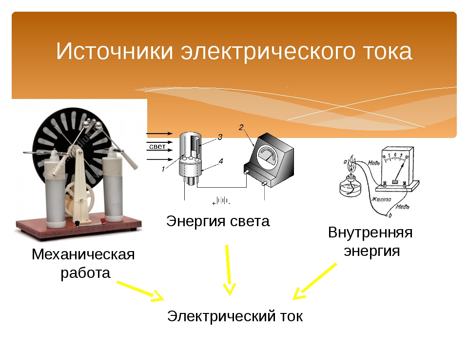 Вырабатывать электрический ток. Источники электрическоо ТОКК. Источники электрического тока. Источники энергии электрического тока. Электрический ток источники электрического тока.