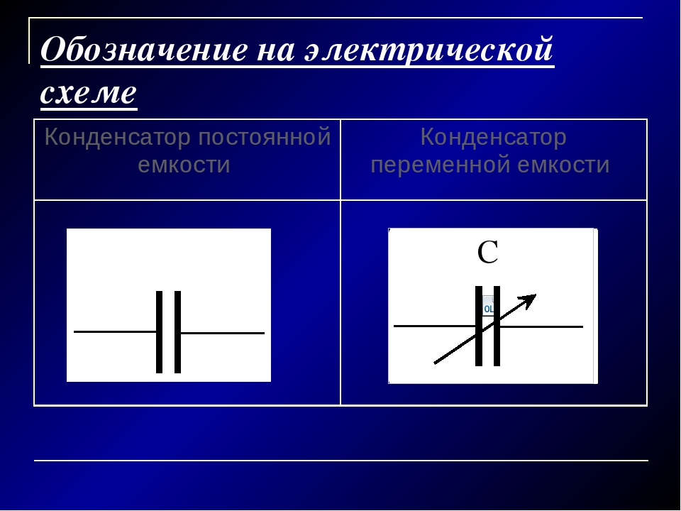 Переменный конденсатор схема