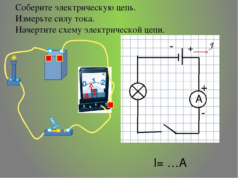 Схема цепи физика