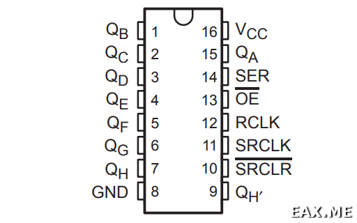 SIPO сдвиговый регистр 74HC595