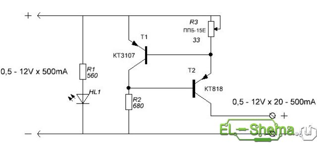 Стабилизаторы тока схема