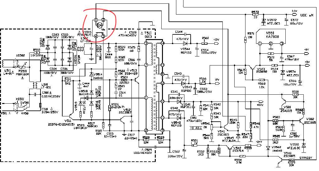 Kb3151c блок питания схема