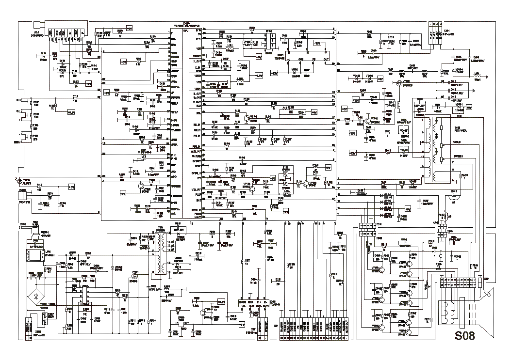 Erisson схема телевизора