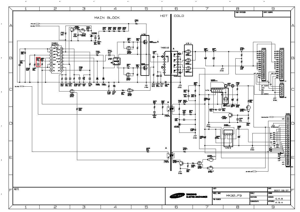 Электрическая схема блока питания телевизора самсунг