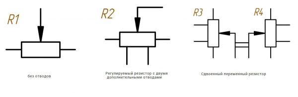 Как резистор выглядит в схеме