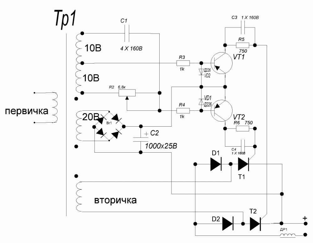 Регулятор тока для сварочного аппарата своими руками схема