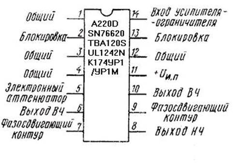 Tba129 5 схема включения