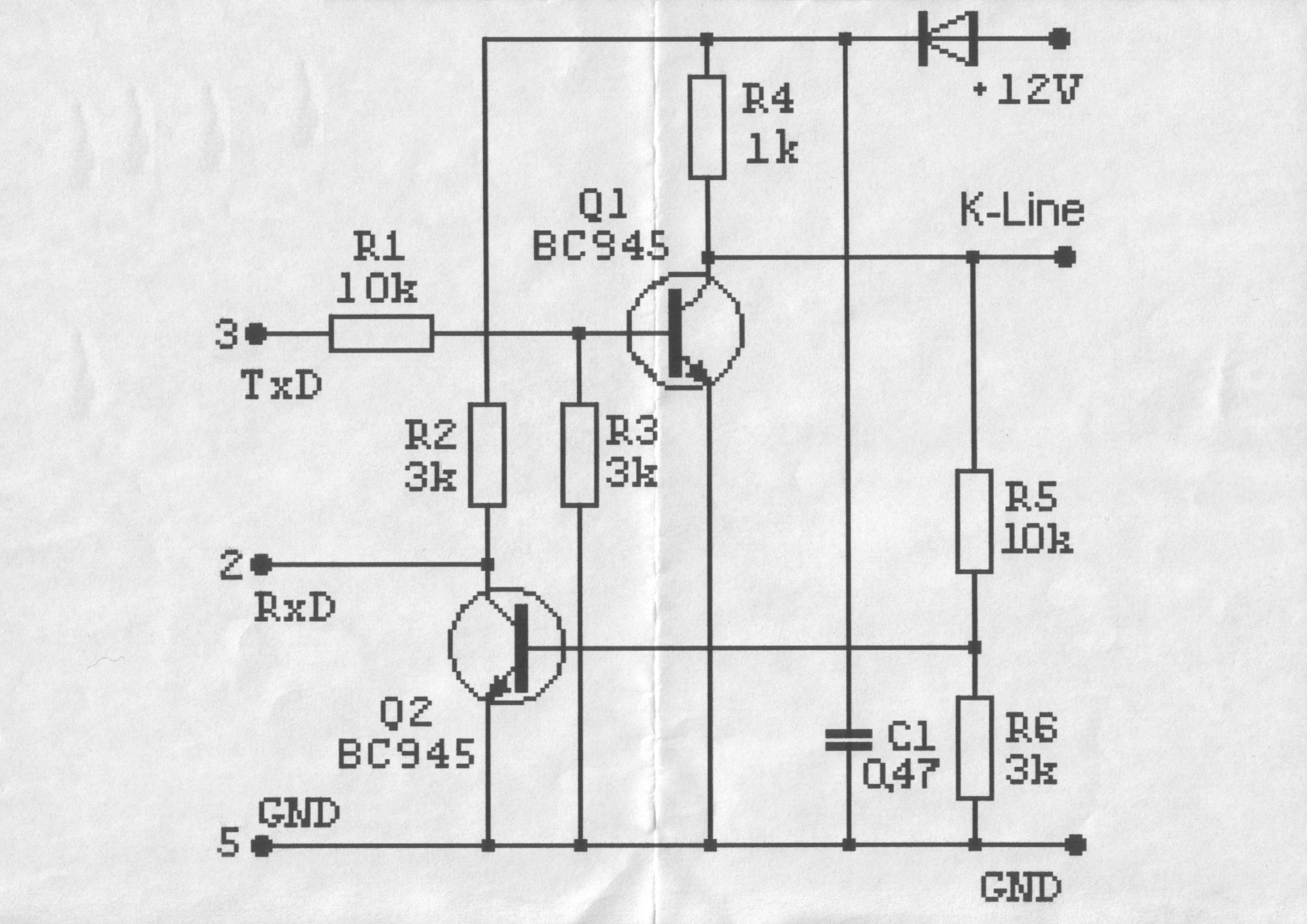 K line адаптер своими руками k line usb схема