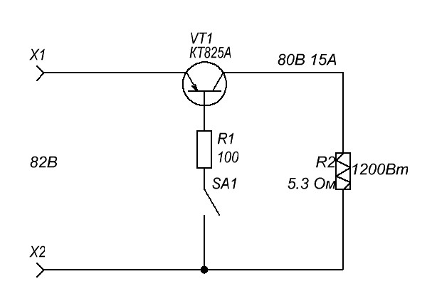 Схема транзистора кт825