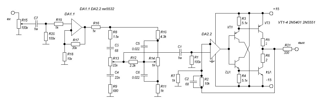 Lm833n схема усилителя