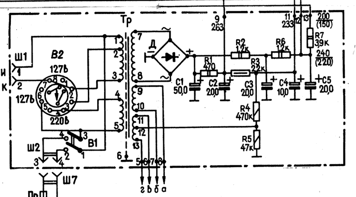 Радиола урал 112 схема принципиальная