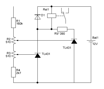 Схема реле контроля напряжения 12в