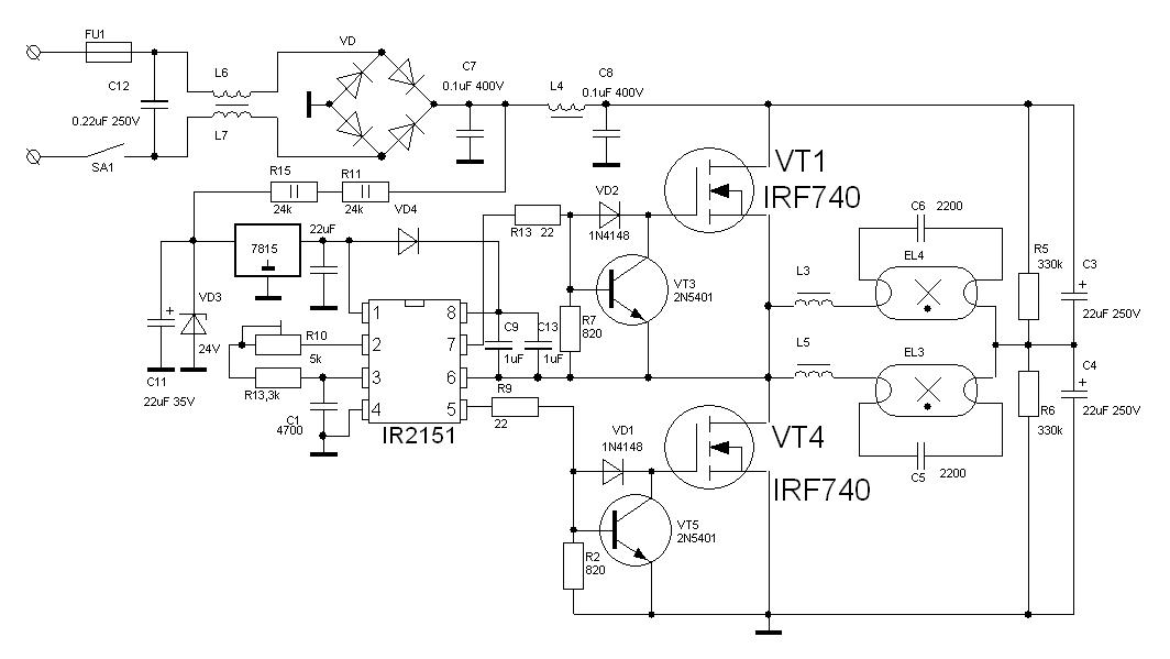 Ir2301 схема включения