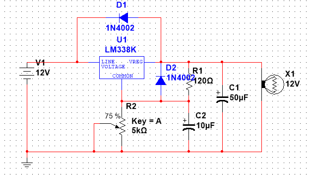 Lm338 стабилизатор тока схема